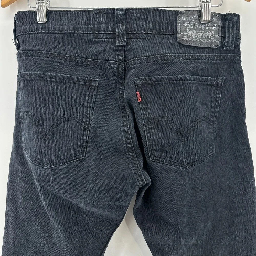 Levi's 511 Skinny Jeans Mens 33x30 Black Stretch Denim Mid Rise 5 Pockets Street
